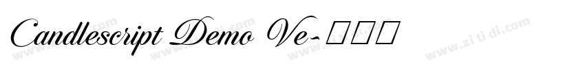 Candlescript Demo Ve字体转换